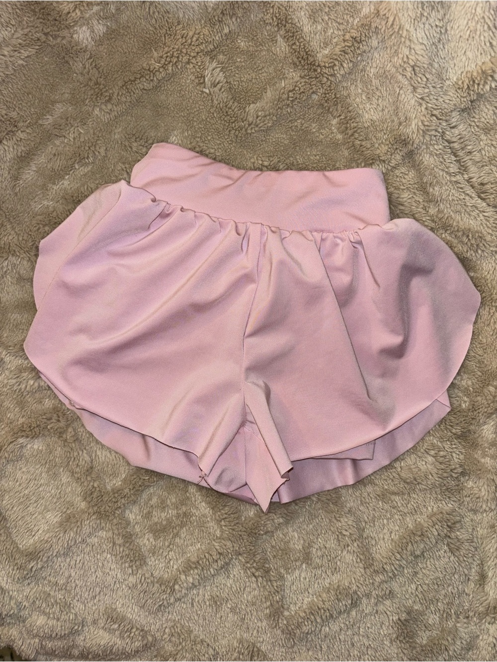 Toddler Pink Athletic Ruffle Shorts